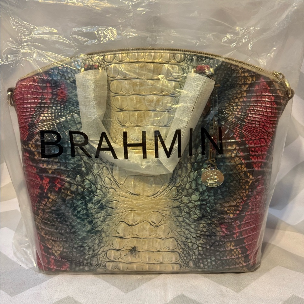 Brahmin Large Duxbury Satchel-Komodo Ombre Melbourne - Picture 2 of 8